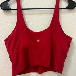 lululemon athletica align tank Red/gold